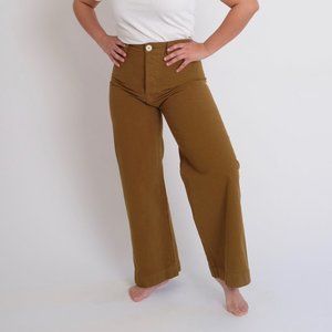 Jesse Kamm Sailor Pants — Tobacco, size 12